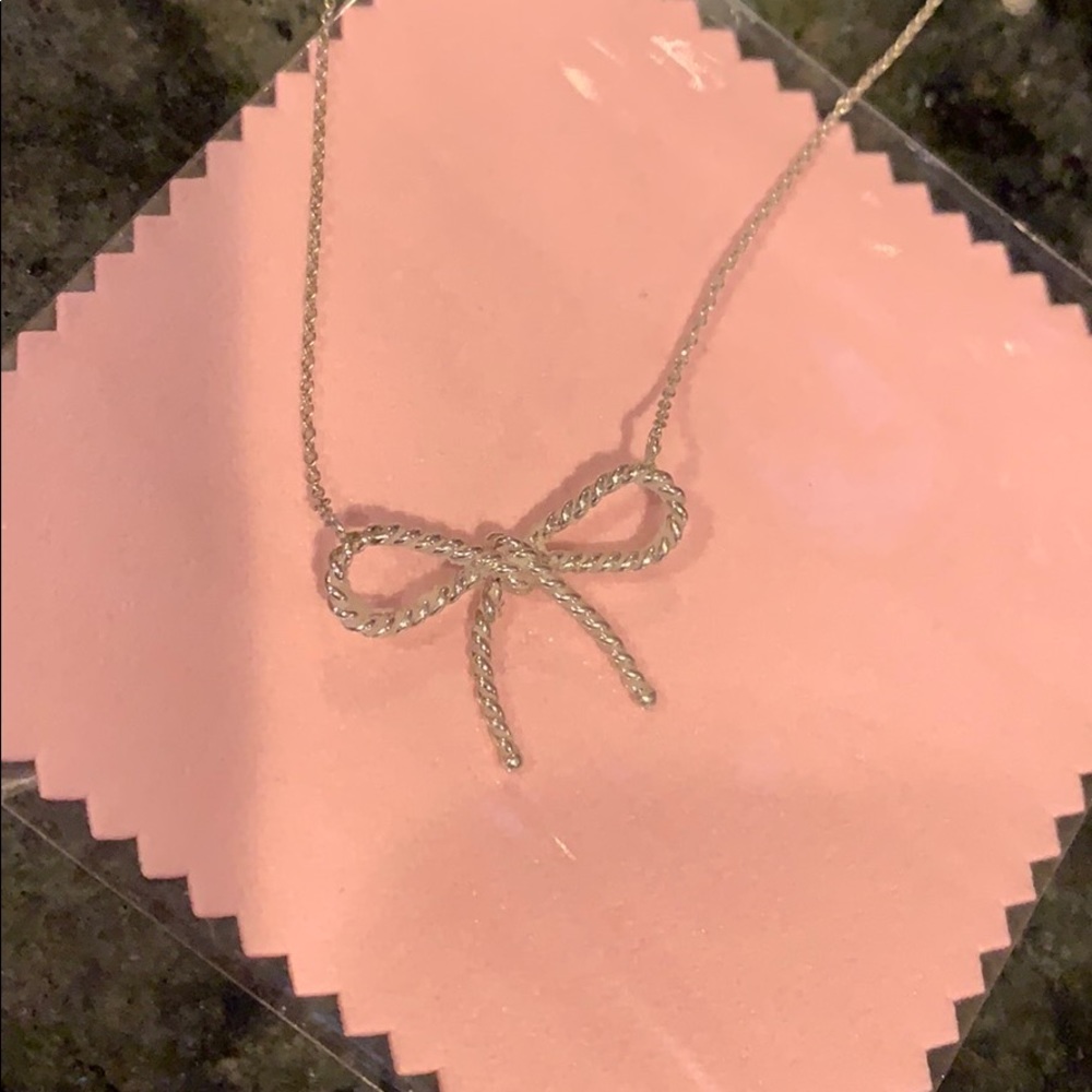 Tiffany & co bow necklace